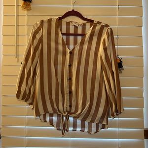 Striped blouse size Small.